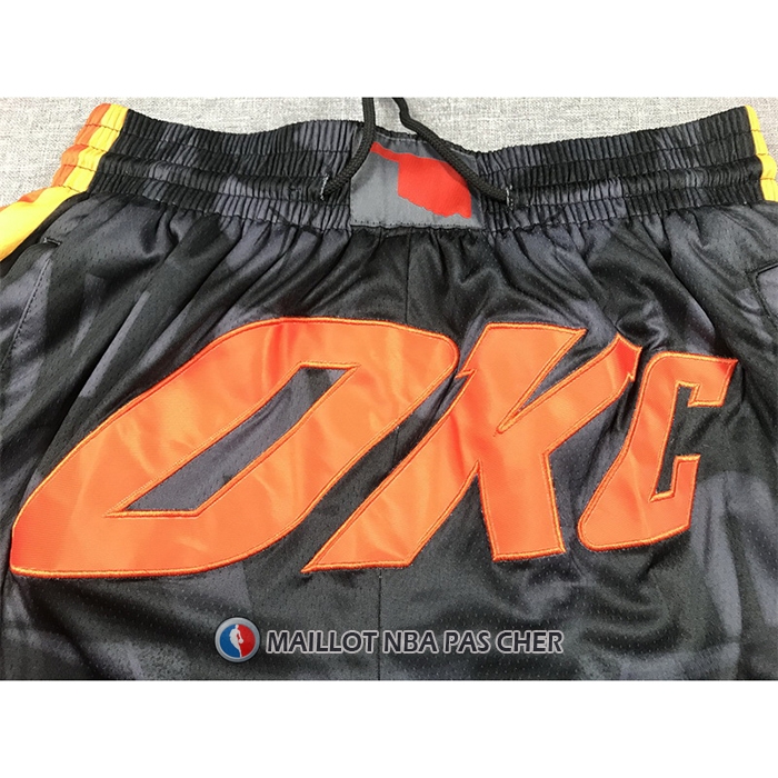 Short Oklahoma City Thunder Ville Just Don 2023-24 Noir